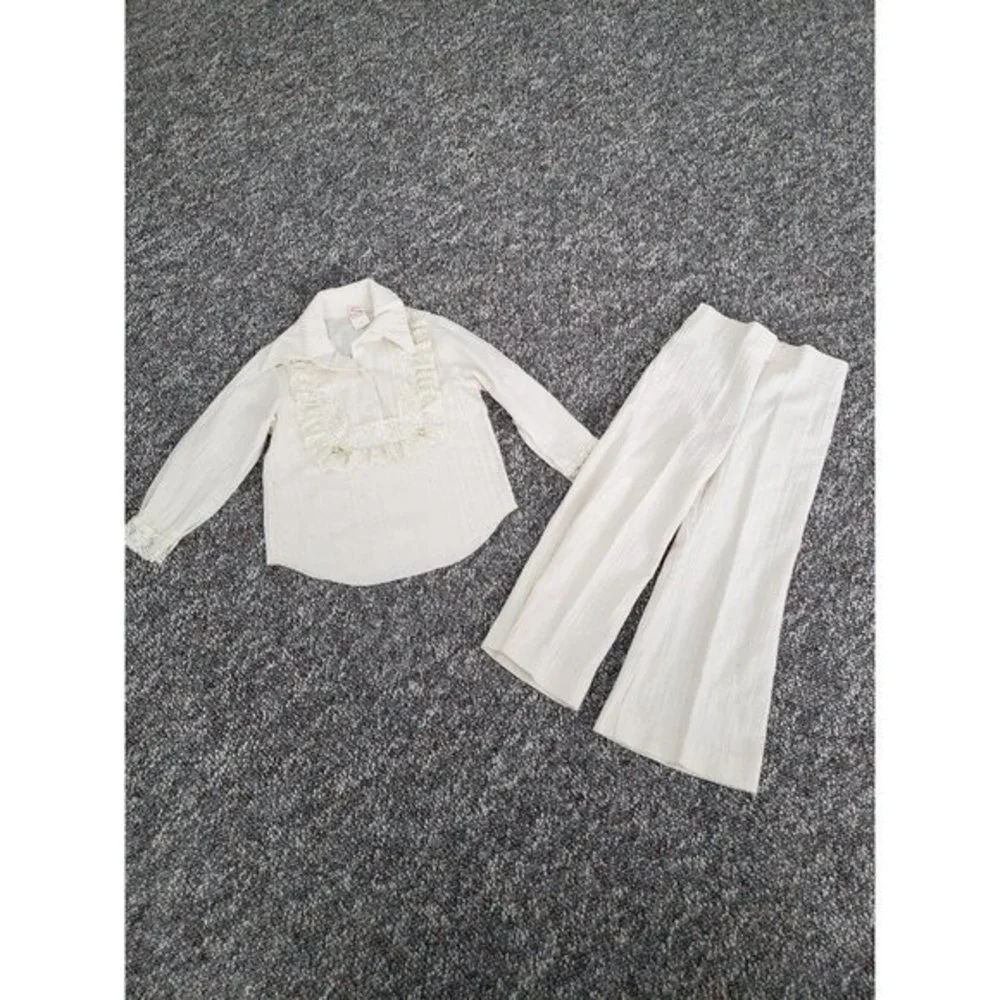 Vintage 70s Girl's Top and Pants Set‎